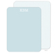 Blue with White Monogram Flat Note Cards Image 4 of 4
